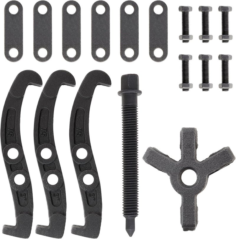 ChgImposs Multifunction Standard Carbon Steel 2 Jaw / 3 Jaw Bearing Puller with 4 Single Hole Claw Pullers for Car/Mechanical Repairing (3 Inch) - Image 3